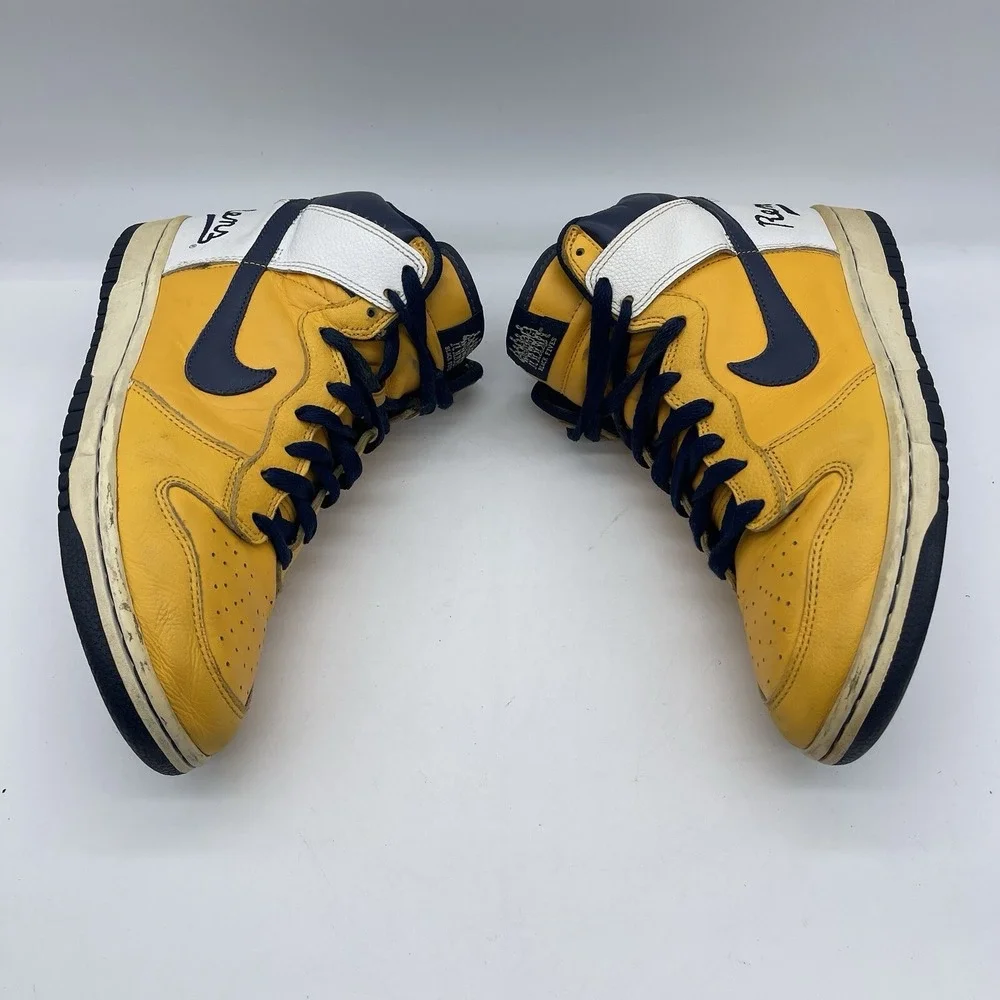 Nike Dunk High Gold Men's Size‎ 7.5 Sneakers 309432-741 Harlem Rens Black Fives